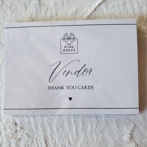 The Ring Boxes Vendor Thank You Cards